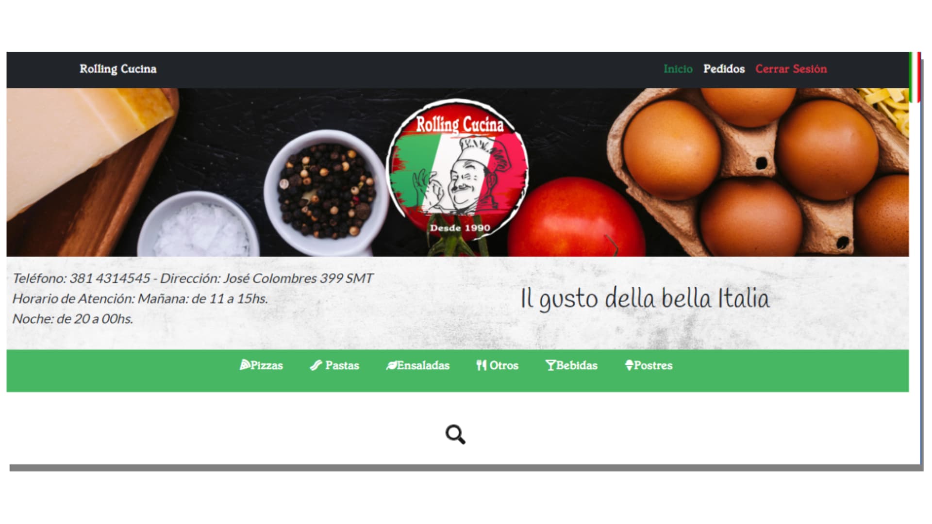 Captura de pantalla de Rolling Cucina